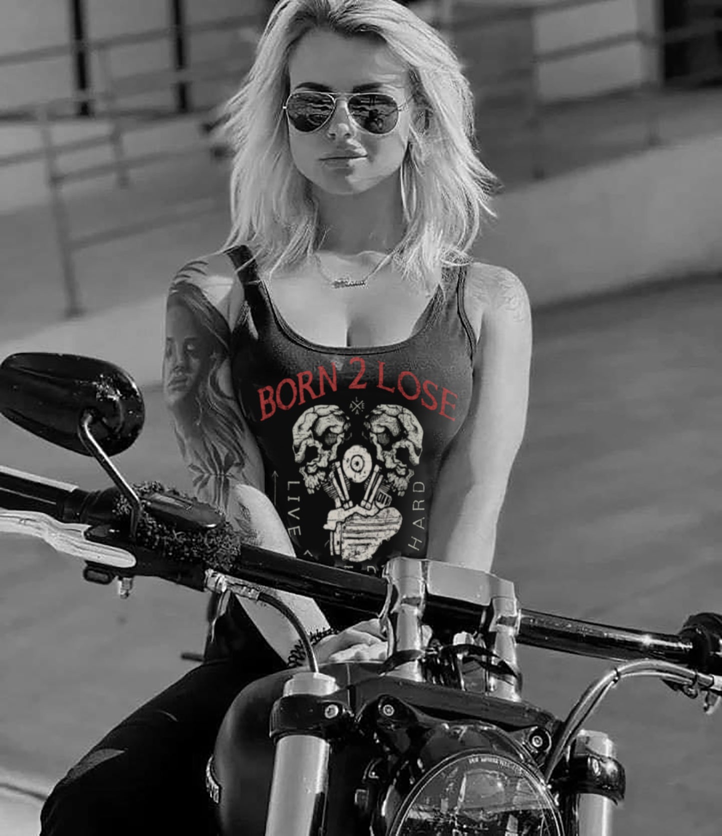 Born 2 Lose - Motorcycle Ladies Tank
