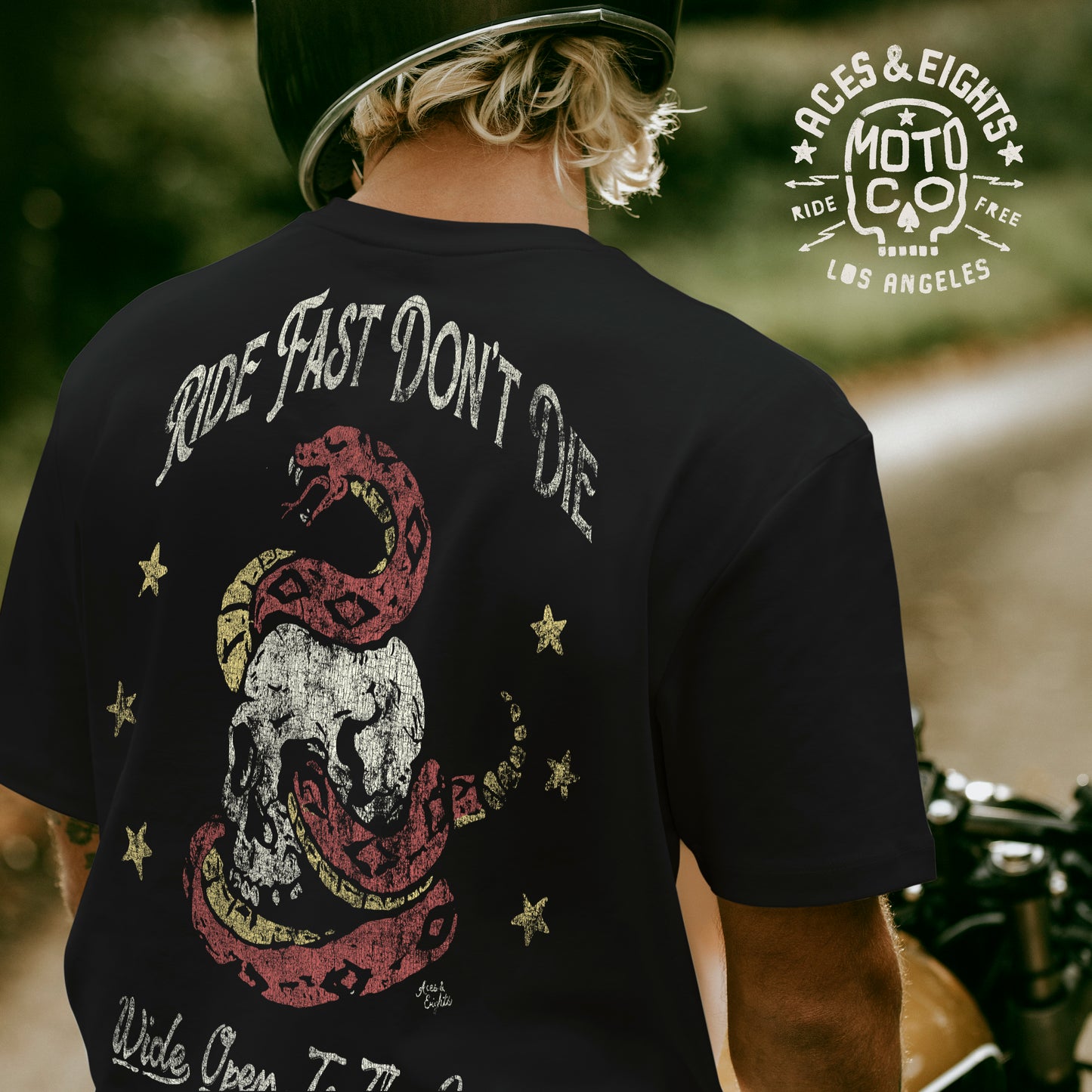 Ride Fast Don't Die - Wide Open To The Grave - Motorcycle Shirt